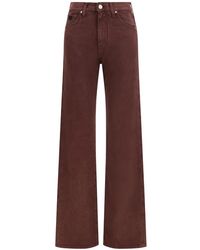 Jacob Cohen - Jeans ,Bruin ,Katoen High-Rise Straight-Leg Jeans - Lyst