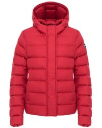 Colmar - Jassen ,Rood ,Hooded Jas Met Natuurlijke Veren Vulling - Lyst