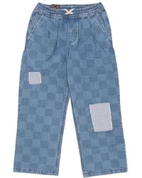Vans - Damesjeans Mended Check Denim Range Loose Crop Pant - Lyst