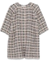 Charlott - Jassen ,Veelkleurig ,Tweed Lurex Detail Jas - Lyst