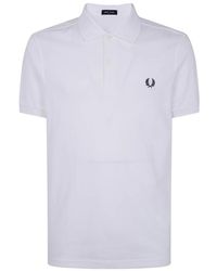 Fred Perry - Tops ,Wit ,Katoen M6000 Piqué Polo Shirt - Lyst