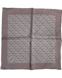Dolce & Gabbana - Brown Sea Horse Silk Square Foulard Scarf - Lyst