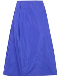 Sofie D'Hoore - Rokken ,Blauw ,Suvi Wijde Rok Asymmetrische Taille - Lyst