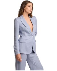 Kocca - Jassen ,Blauw ,Leer Pure Verve Collection Blazer Jacket - Lyst
