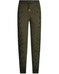Liu Jo - Luipaardprint Groene Trekkoord Broek - Lyst