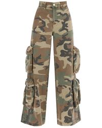 Amiri - Baggy cargo camouflage pants - Lyst