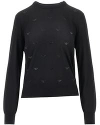 Emporio Armani - Round-Neck Knitwear - Lyst