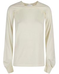 Helmut Lang - Truien & Vesten ,Wol Merino Crew Neck Shrug - Lyst