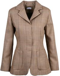Marella - Jassen ,Bruin ,Wol Glauco Blazer - Lyst