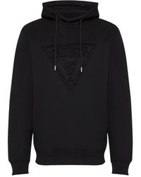 Guess - Schwarzer Kapuzenpullover - Lyst