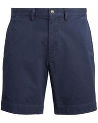 Ralph Lauren - Blaue chino-shorts mit stretch-passform - Lyst