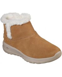 Skechers - Schoenen ,Bruin ,Suède On-The-Go Joy Bundle Up Boots - Lyst