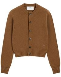 Ami Paris - Ami De Coeur Cardigan - Lyst