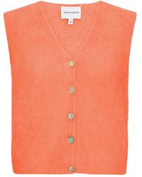 American Dreams - Truien & Vesten ,Oranje ,Wol Telma Vest - Lyst