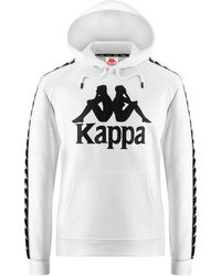 Kappa - Hoodies & Sweatvesten ,Wit ,Katoen Katoen/Polyester Sweatshirt - Lyst