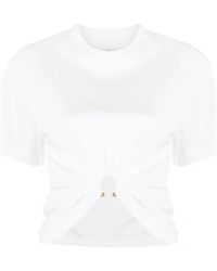 Rabanne - Weißes t-shirt mode luxus - Lyst