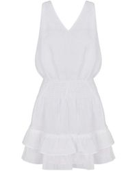 ARMANI EXCHANGE - Weiße Kleider Für Frauen - Lyst