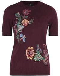 Etro - Jacquard Trui Van Wolmix - Lyst
