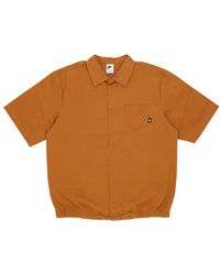Nike - Fitness ,Bruin ,Katoen Overhemd Met Korte Mouwen - Lyst
