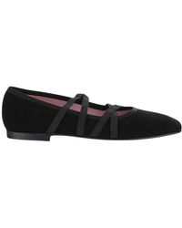 CAREL PARIS - Schwarze wildleder-ballettflats delzehen - Lyst