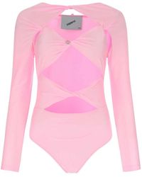 Coperni - Fluo rosa lycra bodysuit - Lyst