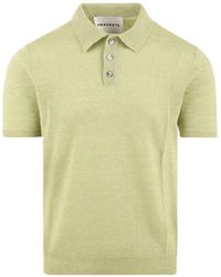 Amaranto - Tops ,Groen ,Katoen Amaronto Polo Met Korte Mouwen - Lyst