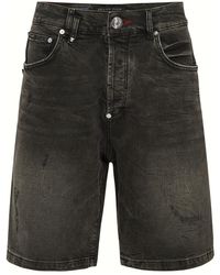 Philipp Plein - Denim Shorts - Lyst