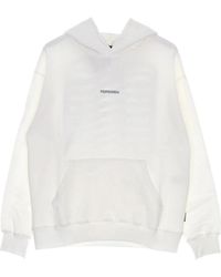 Propaganda - Blauwe Lichtgewicht Hoodie Met Ribbels - Lyst