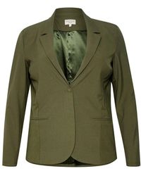 Kaffe - Klassische blazer jacke grape leaf - Lyst