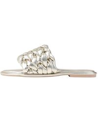 Bronx - Schoenen ,Geel ,Leer Gouden Leren Slippers Delan-Y 8520-M - Lyst