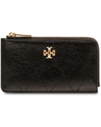 Tory Burch - Charlie Quilted Zip Card Case - Lyst