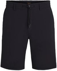 HUGO - Moderne Pasvorm Seersucker Shorts - Lyst