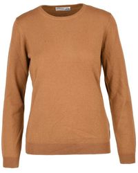 Ballantyne - Truien & Vesten ,Bruin ,Kasjmier Kasjmier Ronde Hals Pullover Trui - Lyst
