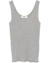 Fendi - Sleeveless Tops - Lyst