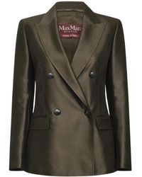 Max Mara - Jassen ,Groen ,Katoen Peccati Jacket - Lyst