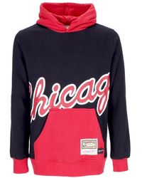 Mitchell & Ness - Hoodies & Sweatvesten ,Veelkleurig ,Katoen Chicago Bulls Nba Hoodie Zwart - Lyst