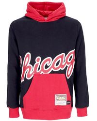 Mitchell & Ness - Hoodies & Sweatvesten ,Veelkleurig ,Katoen Chicago Bulls Nba Hoodie Zwart - Lyst