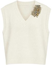 Liviana Conti - V-Neck Knitwear - Lyst