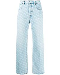 Alexander Wang - Monogram bootcut jeans - Lyst