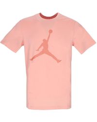 Nike - Fitness ,Roze ,Katoen Jumpman Crew T-Shirt - Lyst
