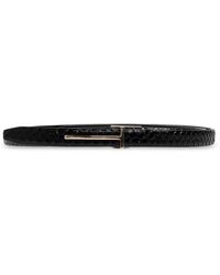 Tom Ford - Accessoires ,Zwart ,Leer Leren Riem - Lyst
