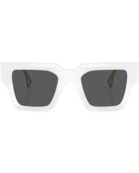 Versace - Gafas de sol blancas con accesorios - Lyst