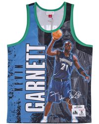 Mitchell & Ness - Fitness ,Veelkleurig ,Wol Kevin Garnett Basketball Tank Top - Lyst