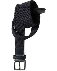 Anderson's - Accessoires ,Blauw ,Nylon Elastische Taric Riem - Lyst
