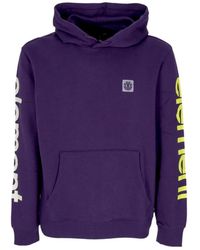 Element - Hoodies & Sweatvesten ,Paars ,Katoen Verstelbare Hoodie Joint 2.0 Grape - Lyst