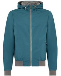 Moorer - Jassen ,Blauw ,Polyester Dennys-Stp Jacket - Lyst