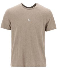Polo Ralph Lauren - Custom slim fit crew-neck t-shirt mit ikonischem pony-stickerei - Lyst