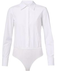 Max Mara - Tops ,Wit ,Katoen Witte Katoenen Overhemd - Lyst
