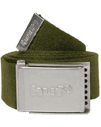 Huf - Accessoires ,Groen ,Contrast Logo Belt - Lyst