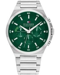 Tommy Hilfiger - Herrenuhr Edelstahl Grünes Zifferblatt - Lyst